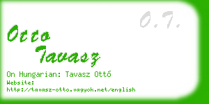 otto tavasz business card